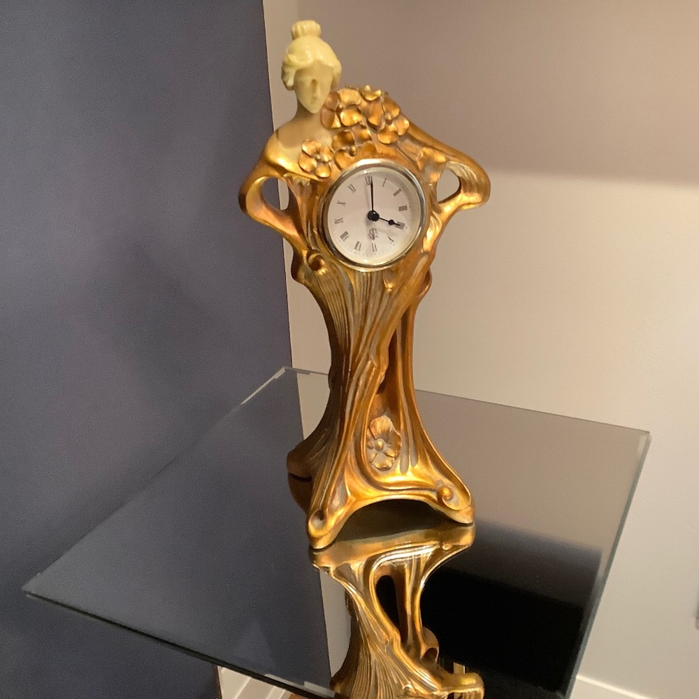 Vintage Art Nouveau Clock for table ,fireplace ,retro decoration
